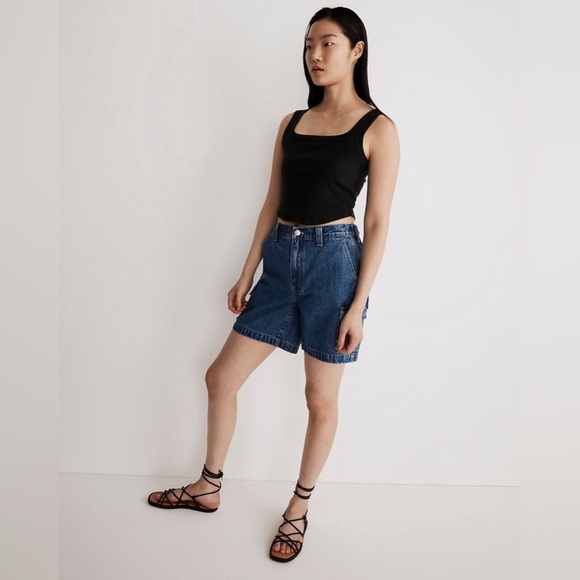 NWT - Madewell Small The Tailored Crop Tank in Sleekhold - Picture 2 of 6